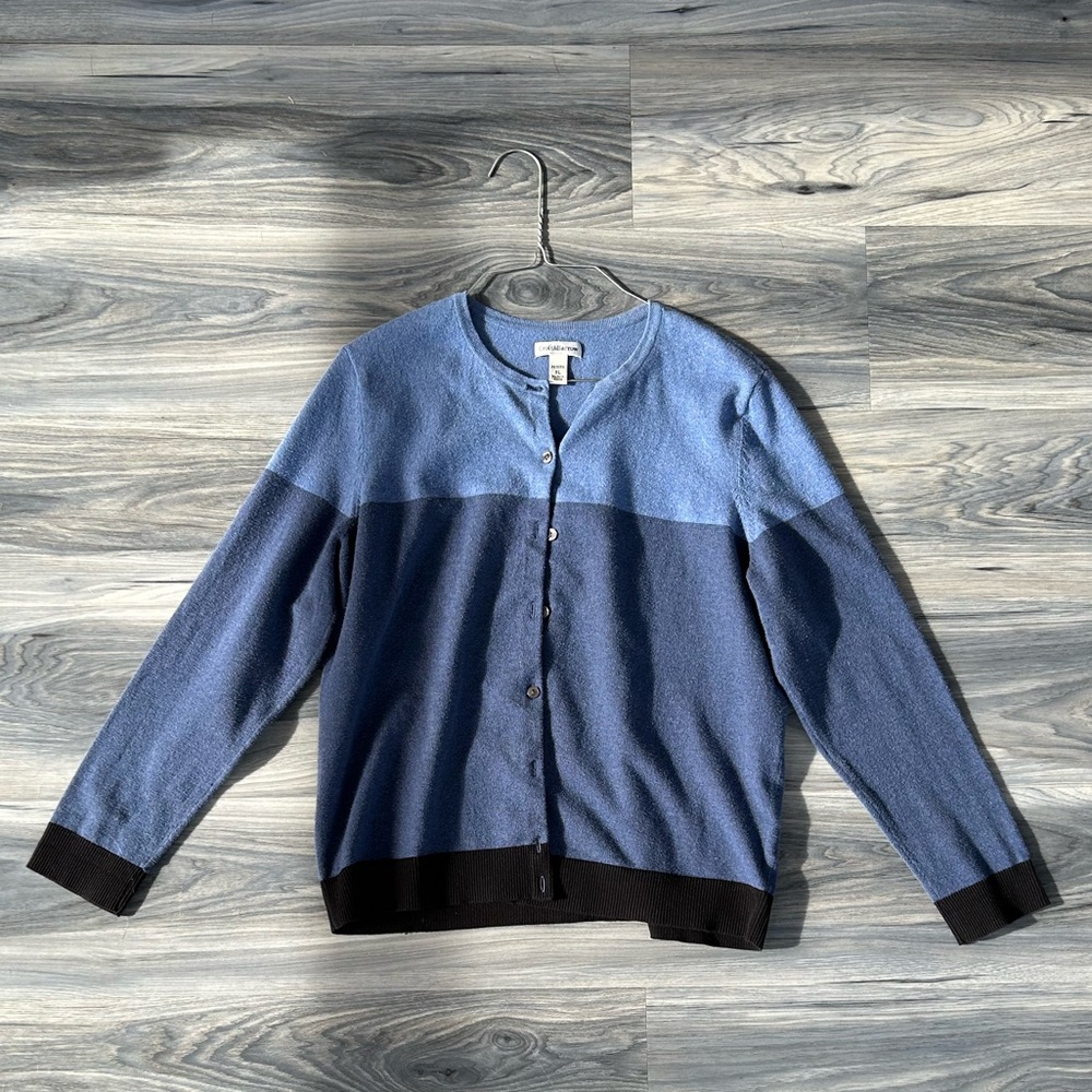 Croft and Barrow Petite Color Block Sweater